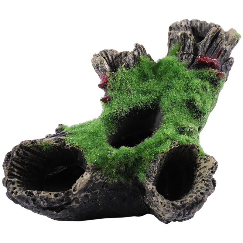 Fish Tank Decoration Accessories Moss Tree House Cave For Little Fish Aquarium Decorations: Default Title