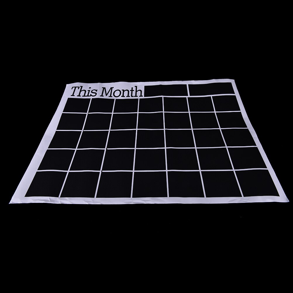 Weergaloze 60*44 Cm Zwart Krijt Bord Board Schoolbord Maandelijkse Planner Sticker Schema