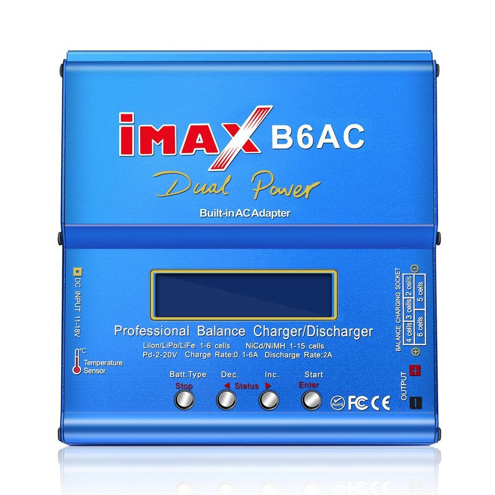 Heißer! IMAX B6 AC B6AC Lipo NiMH 3S/4S/5S RC Akku Balance Ladegerät + EU/US/UK/AU plug power liefern draht Neue