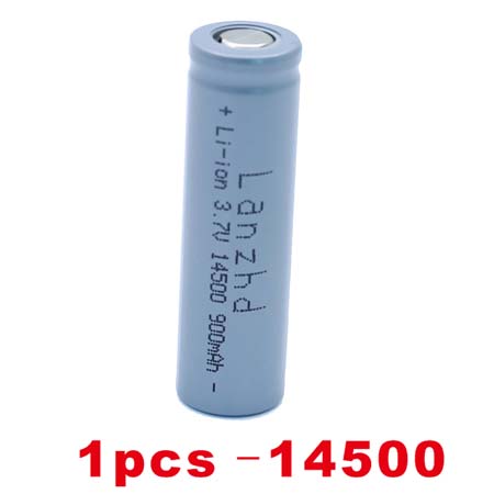 1-8PCS 14500 battery 3.7V 900mAh Rechargeable Li-ion Battery for LED Flashlight Battery accumulator battery real capacity: 1 PCS-14500-900MAH