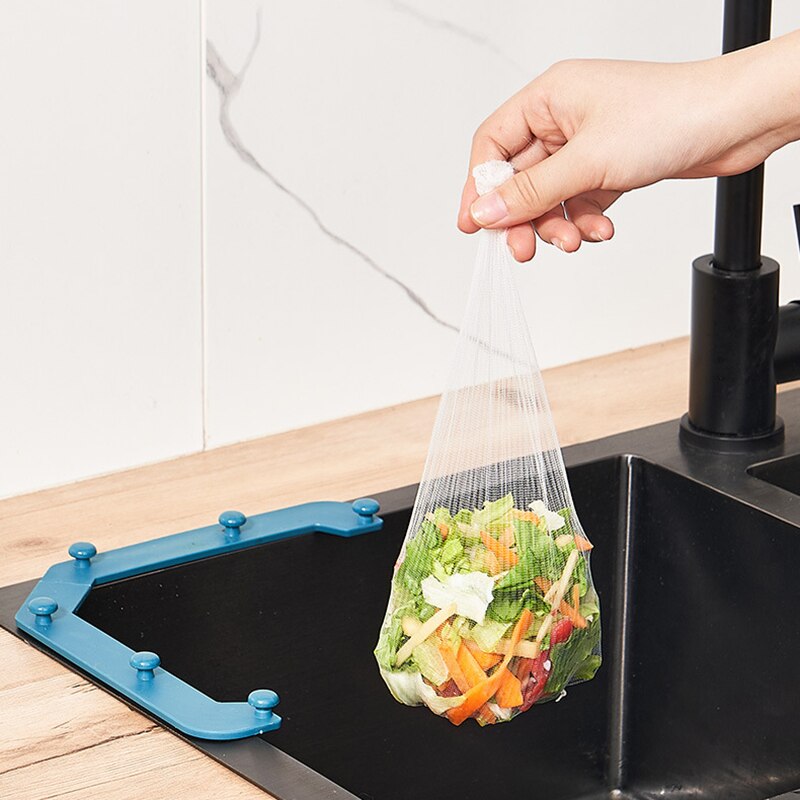 Filet filtrant de cuisine avec 1 égouttoir pour évier, anti-fuite, jetable, pour réservoir de lavage de la vaisselle, 50 pièces