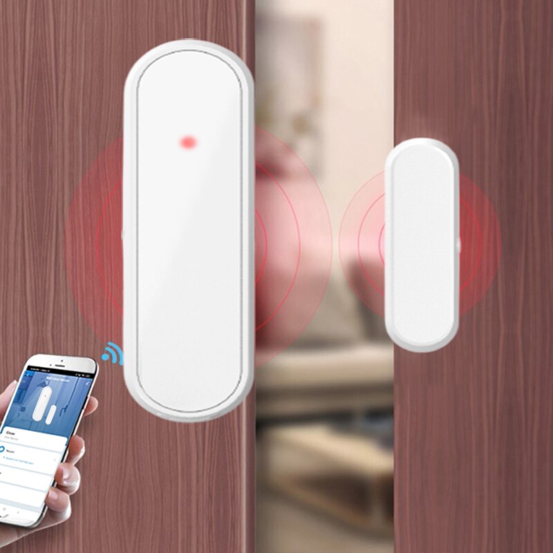 Z-Wave WiFi Door Sensor Door Open /Closed Detectors Magnetic Switch Window Sensor Family Home Security Alert Security Alarm