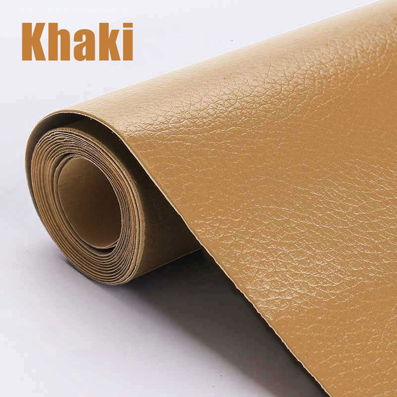 Zelfklevende lederen reparatiepatch voor meubels, bank, autostoelen, schoenen, tassen, doe-het-zelfbenodigdheden, zelfklevende dikke lederen stof, PU-tape: 20x30cm / Donkergrijs