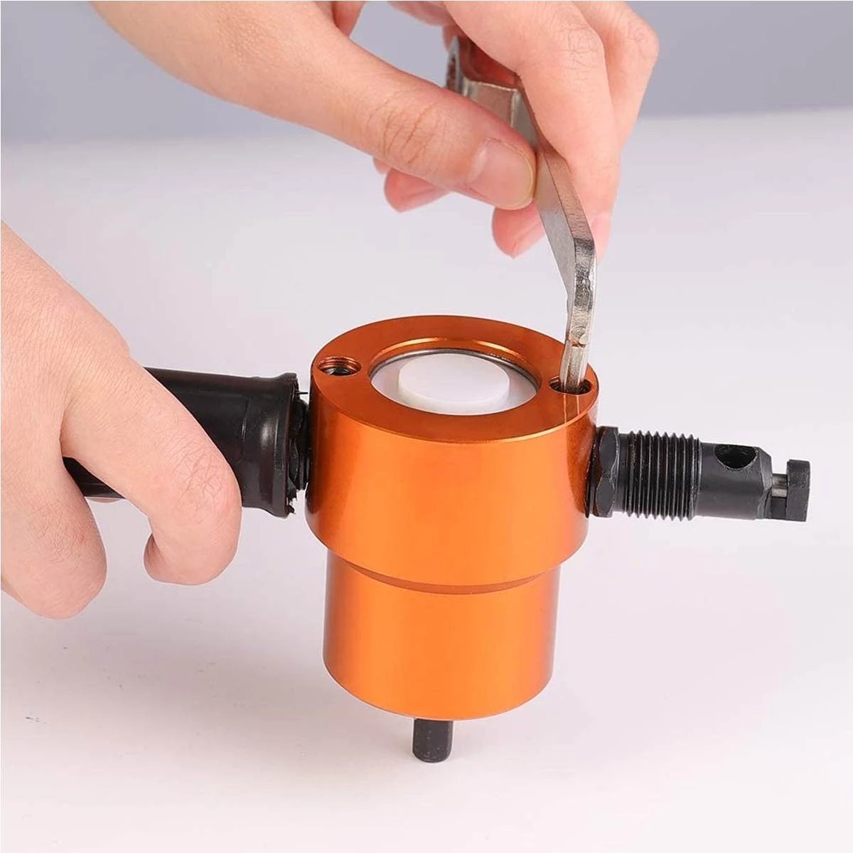 Double Head Metal Sheet Cutting Saw Knife Cutter Nibbler Metal Cutter Power Adjustable Drill Attachment