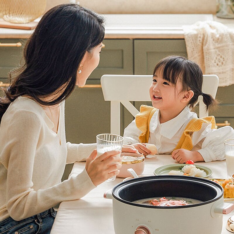 Multifunktionale Elektroherd 3L Gesundheit Universal Pan Wok MINI Pot 1200W Für Zu Hause Student Schlafsaal