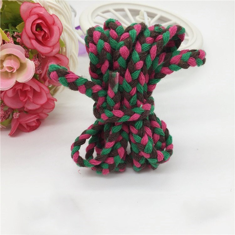 7mm Three-strand Thick Twisted Cotton Cord Clothes Bag Decorative Braid Rope For DIY Craft Handmade Accessories Home Decoration: Antique Copper