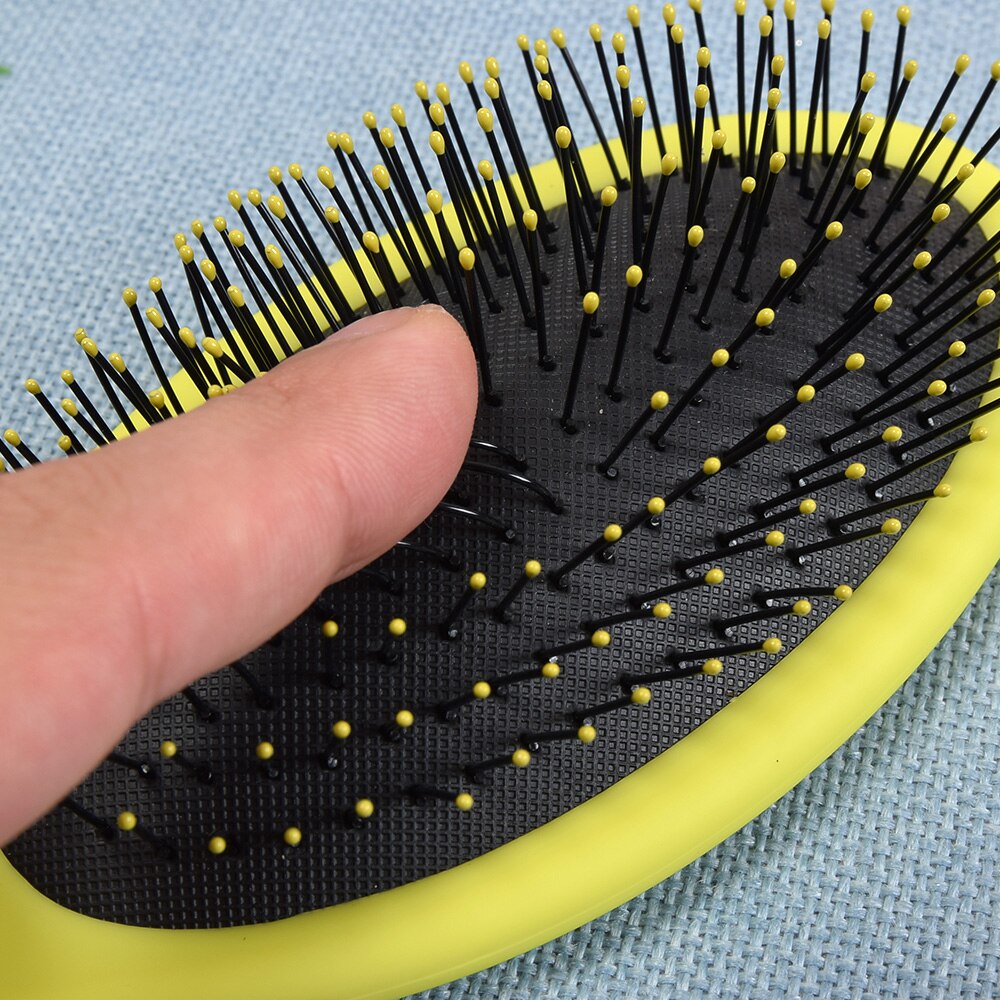 Peine desenredante de pelo para hombres y mujeres, cerdas húmedas y secas, mango de plástico, cepillos para el cabello, , 1 ud.