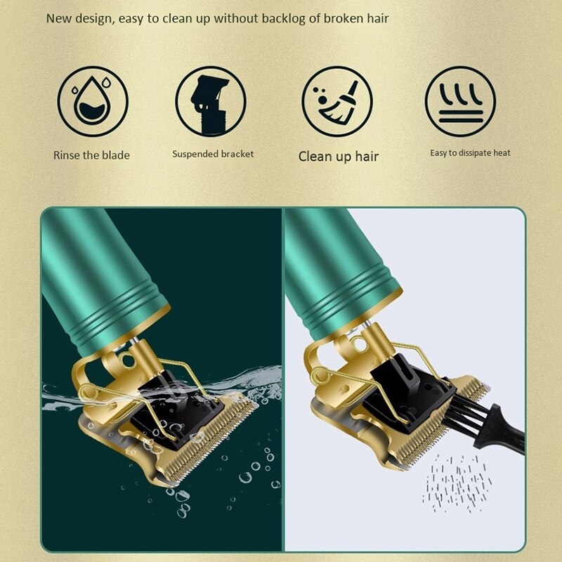 Professionele draadloze tondeuse met nul opening, elektrische trimmer, draadloze tondeuse