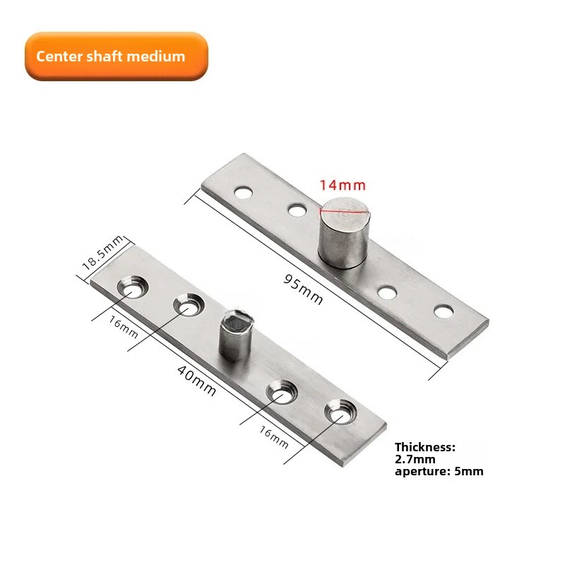 Stainless Steel 360 Degree Rotating Hinge Wooden Door Upper And Lower Hinge Earth Hinge Positioner Invisible Dark Secret Door Hi: WHITE