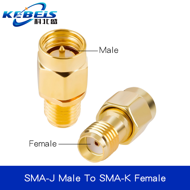 2 uds conector SMA adaptador SMA a SMA SMA a SMA/RPSMA enchufe macho y conector hembra conector adaptador coaxial RF recto deslizante ﻿: Gris oscuro