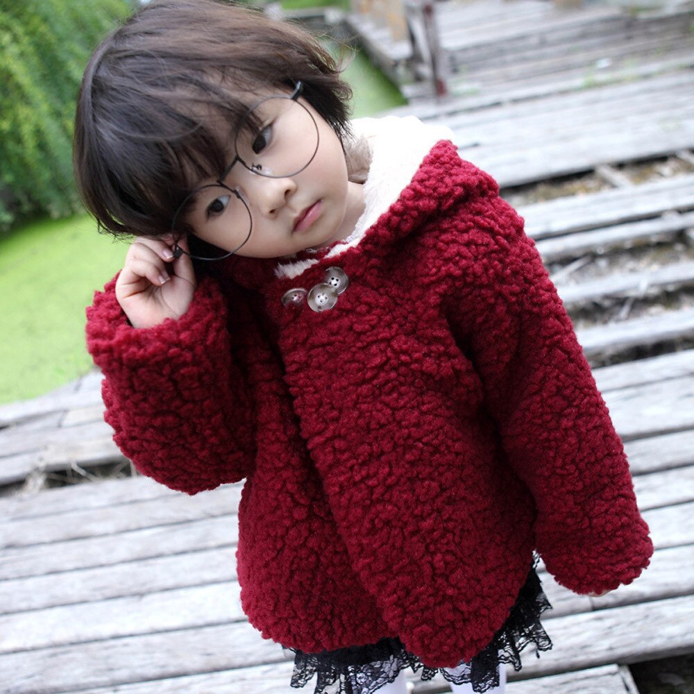 ARLONEET Jacke Baby Niedlichen Kaninchen Ohren Kapuzenmantel Kleinkind Für Mädchen Jungen Herbst Winter Mantel Dicke Warme freundlicher Kleidung BFOF