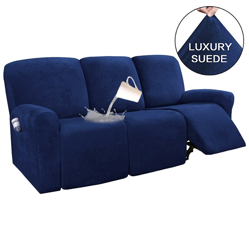 Suede Recliner Sofa Cover All-inclusive Massage Deck Lazy Boy Chair Covers Lounge Single Seat Couch Slipcover Armchair Cover