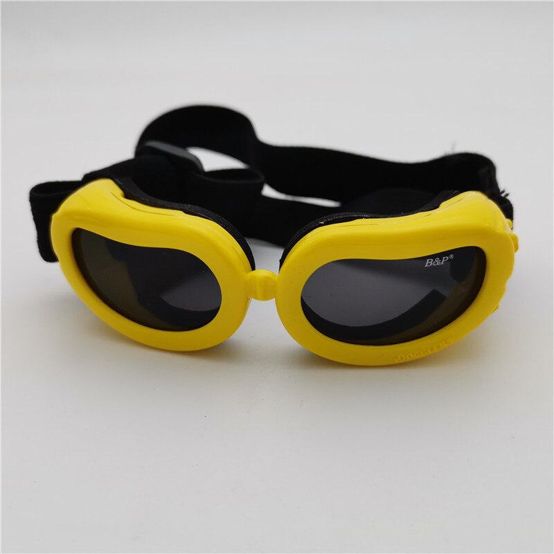 Gafas impermeables para perros pequeños y medianos, protección UV, gafas de sol: Yellow