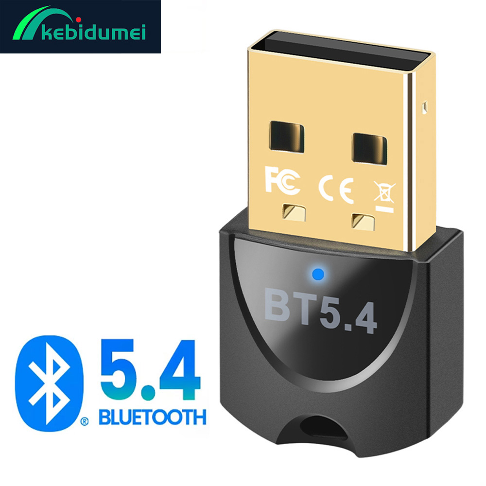Kebidumei Bluetooth Adapter USB Bluetooth 5.4 Dongle for PC Wireless Mouse Keyboard Music Audio Receiver Bluetooth Transmitter