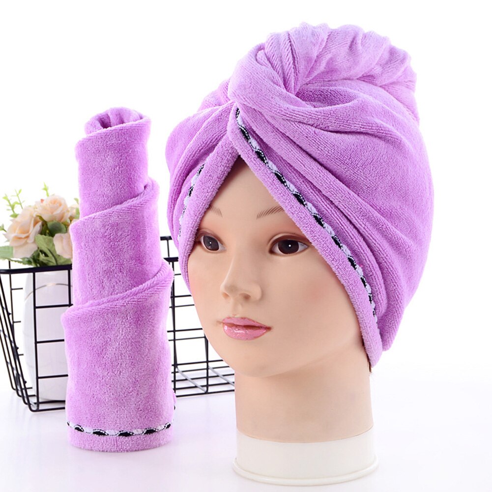 Quick Water Absorption Enlarge Practical Wrap Turban Bath Microfiber Time Saving Cap Thickened Drying Towel Showering Non Slip