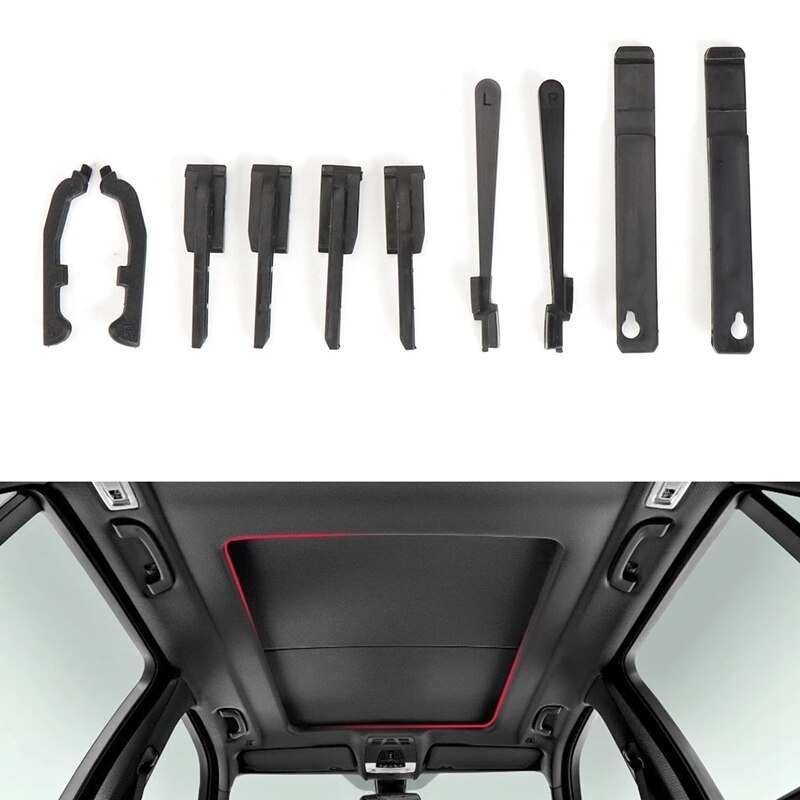 Kit de reparación de parasol de techo de coche, piezas izquierda y derecha para BMW X5 E70 F15 F81 54107198762, novedad: Default Title