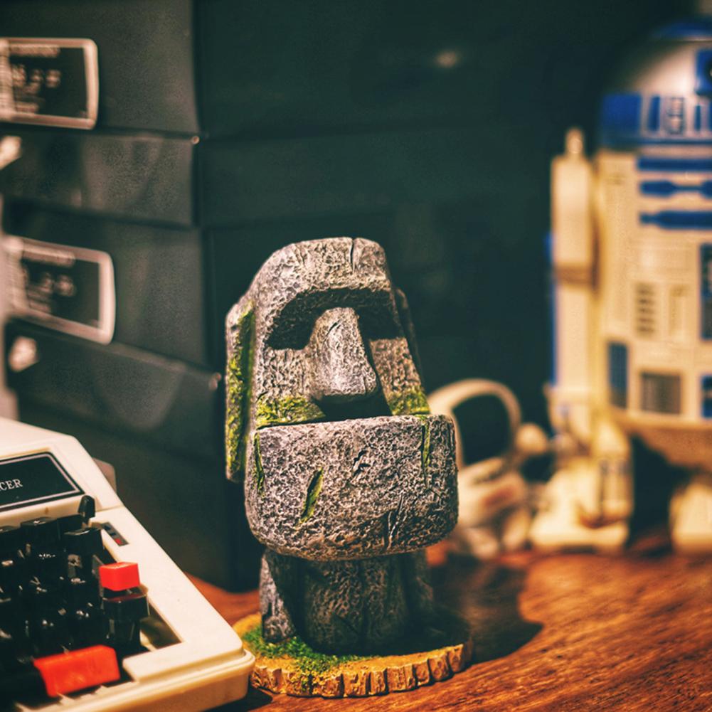 Île de pâques Moai stylo support de rangement crayon Pot de fleur respectueux de l'environnement bureau chambre décoration de bureau