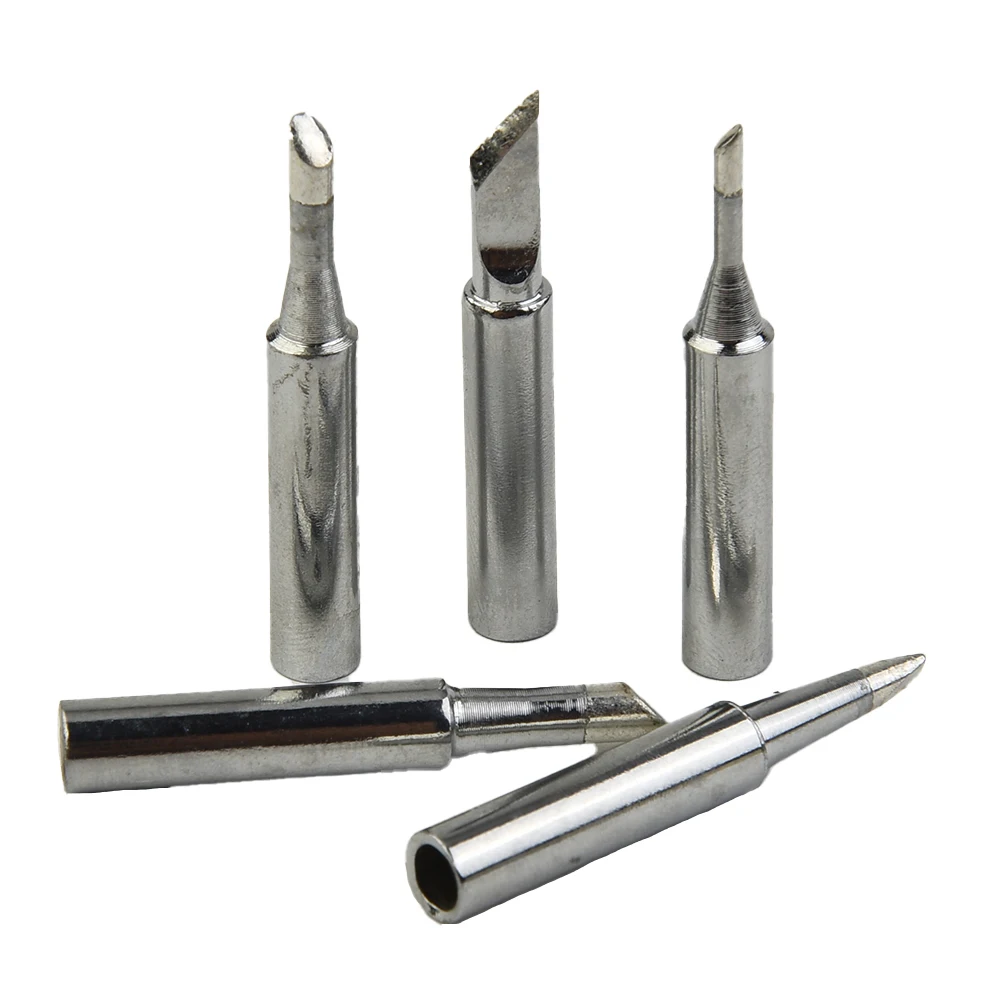 12PCS 33mm Kupfer Lötkolben Tipps Set 900M-T Schweißen Station Werkzeuge ICH B C D K Für 936 937 938 969 8586 852D Löten Station