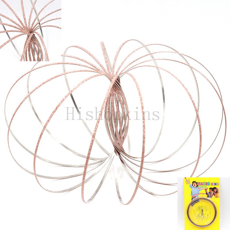Magic Ring Toroflux Torofluxus Flowtoy Amazing Flow Rings Toys Kinetic Spring Toy Funny Outdoor Game Intelligent Toy Fidget