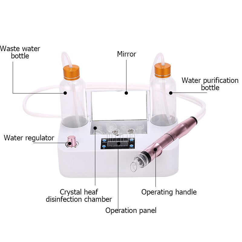 Small Bubbles Vacuum Suction Beauty Equipment Oxygen Spray Injection Skin Rejuvenation Machine Facial Cleaning Blackhead Removal