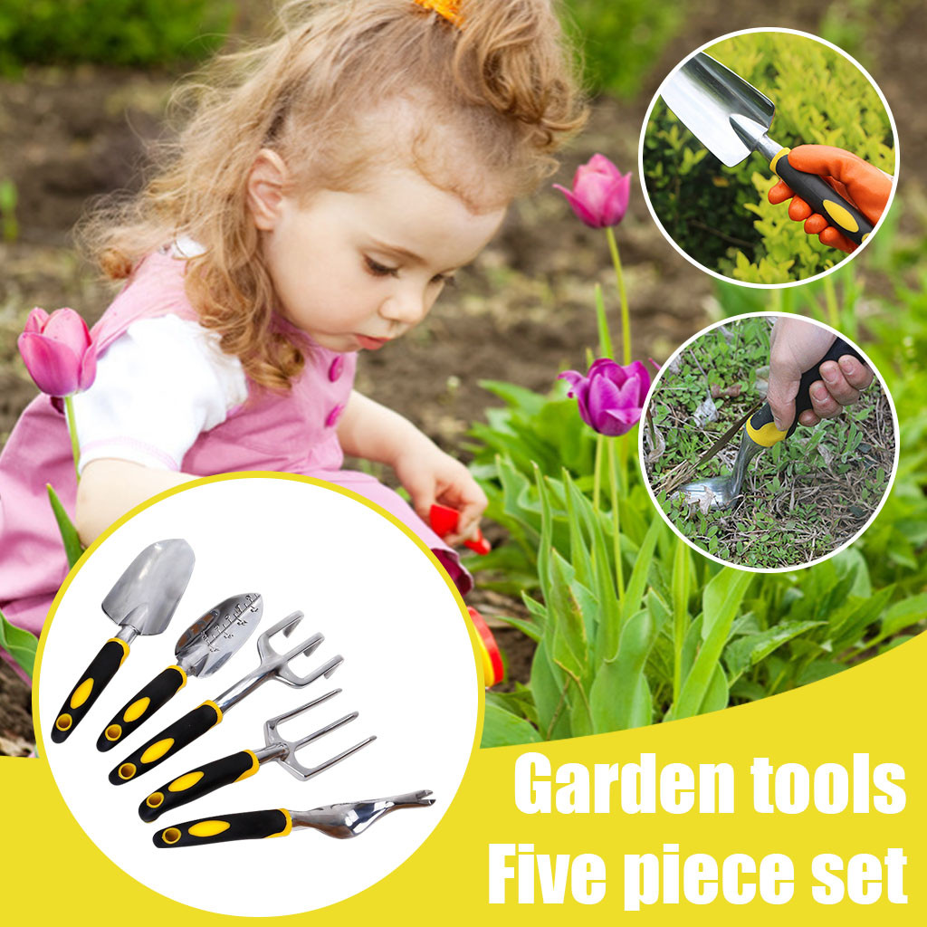 1Set Children Garden Tool set Mini Small Shovel Rake Spade Multi-Functional Indoor Gardening Plant Care Funny Sand Toy: G