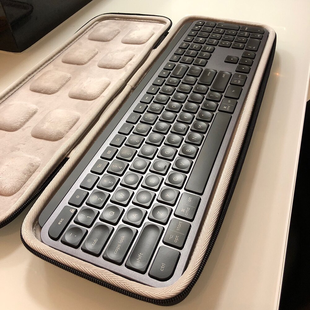 Voor Logitech Mx Toetsen Waterdichte Draagbare Draagtas Voor Logitech Mx Toetsen Hard Shell Draadloze Reizen Beschermende Tas Keyboad