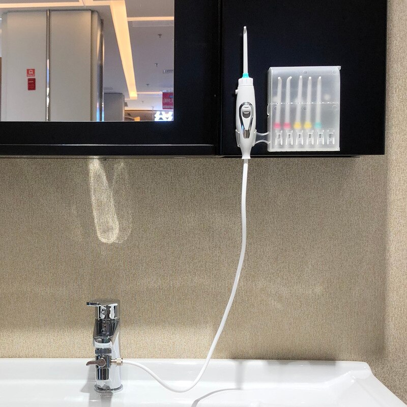 Vatten dental flosser kran oral irrigator vatten jet floss dental irrigator dental pick oral bevattning tänder rengöring maskin