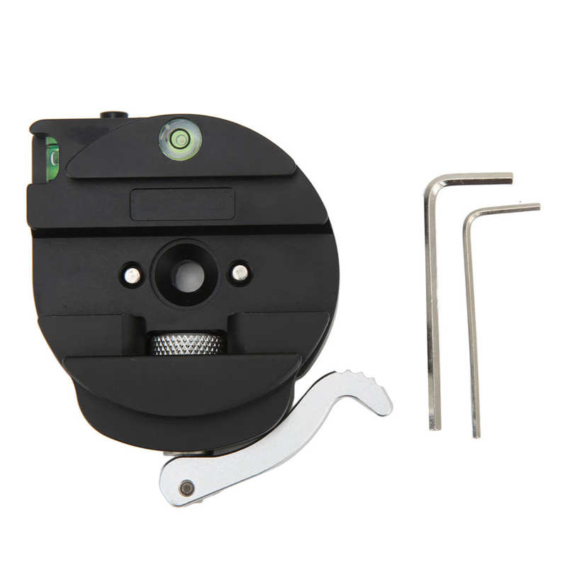 Aluminum Alloy Quick Release Plate Clamp with Light for Arca Standard for SLR Camera Tripod Head Photography Accessories