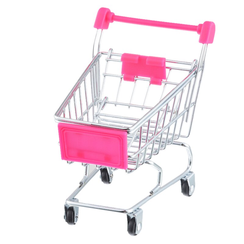 Mini jouet caddies petit jouet pour animaux de compagnie supermarché Handcart panier utilitaire panier de stockage stockage à la maison: G93772