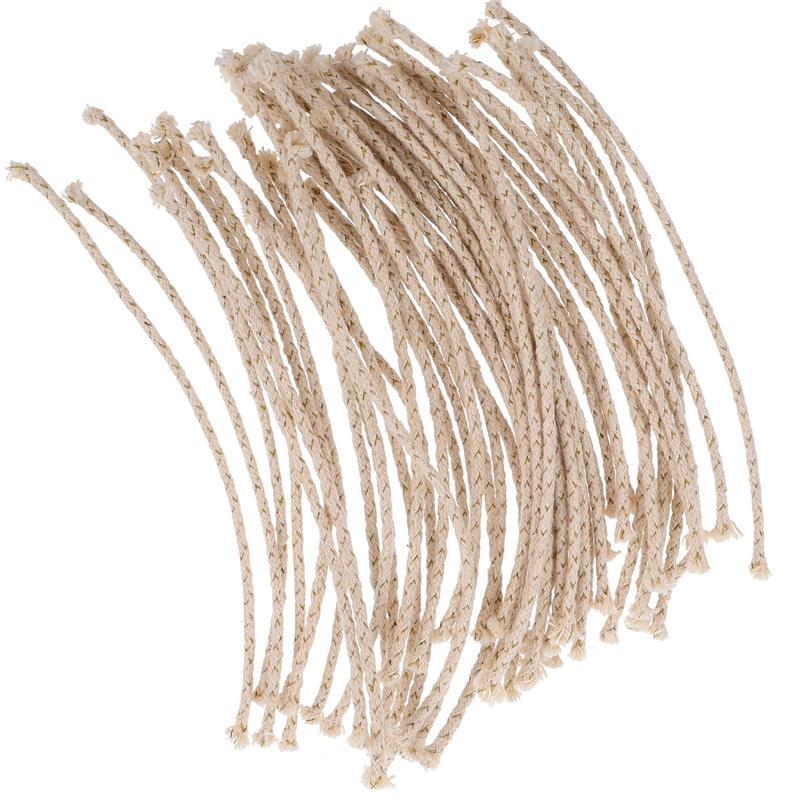50pcs Alcohol Lamp Cotton Thread Cotton Candle Wick Rope DIY Candle Thread