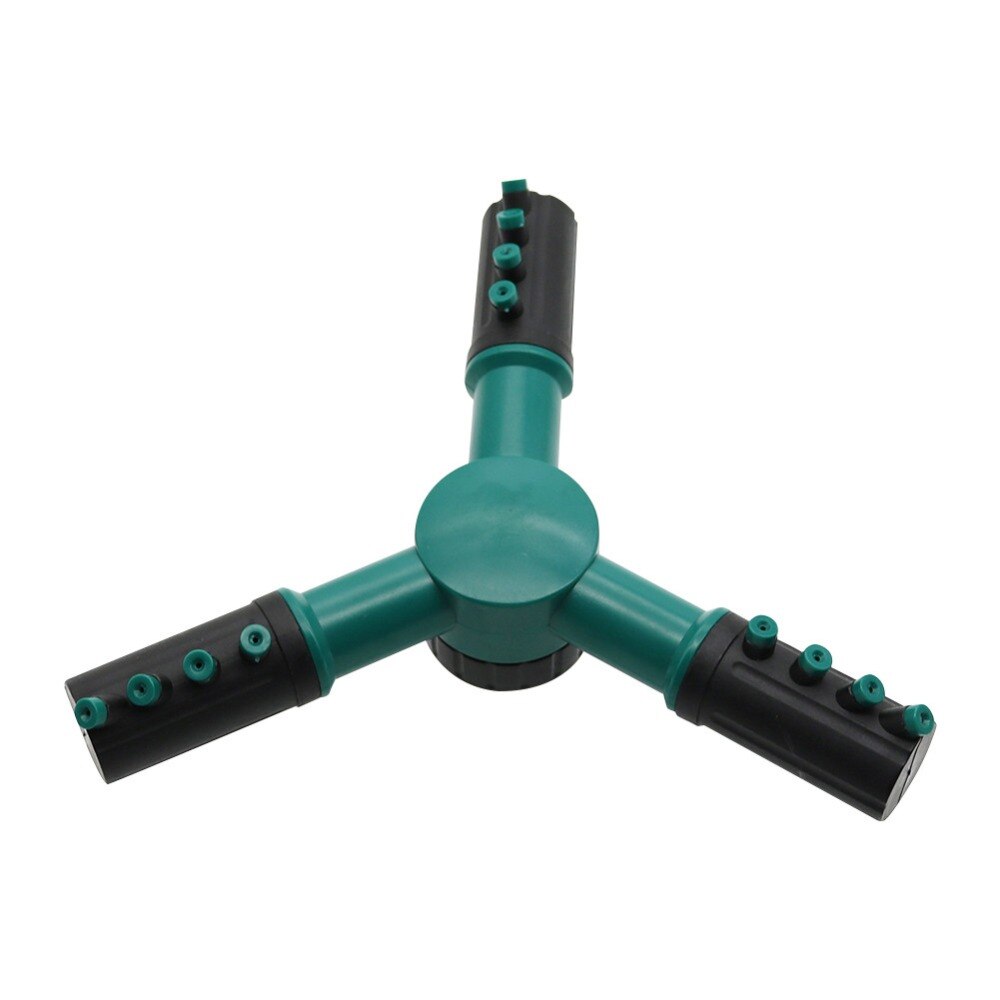 Garden Sprinklers Rotary Automatic Water Sprayer 3 Nozzle Pipe Watering Lawn Irrigation System Sprinkler 20 Pcs