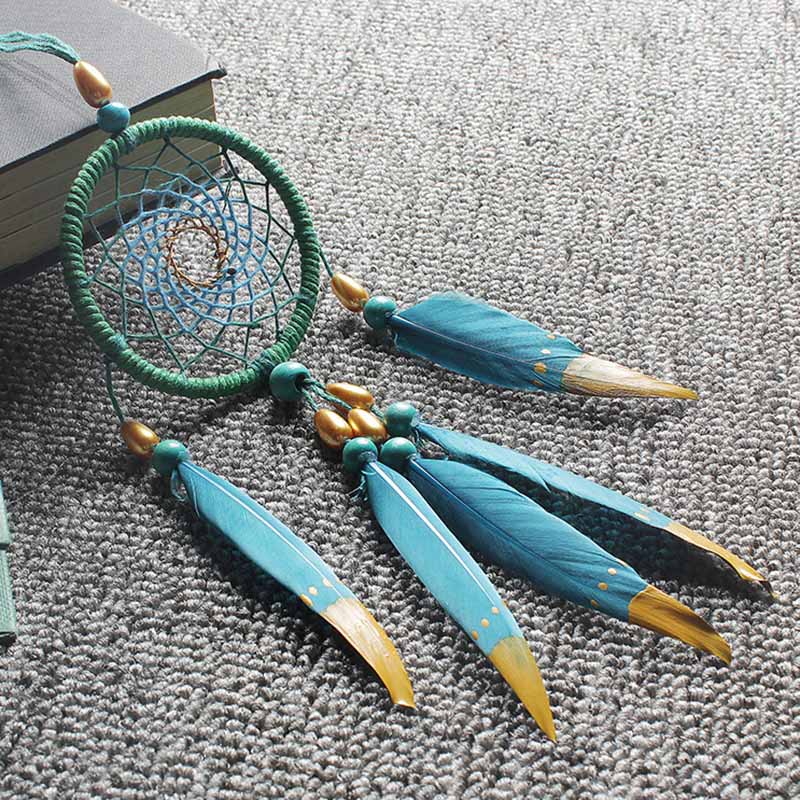 Dream Cather Original car hang decoration handmade small blue dream catcher car hang hanging decoration indoor women