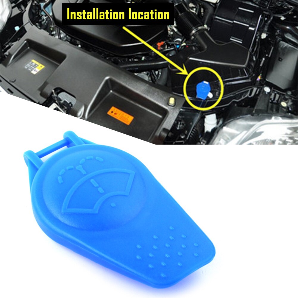 Auto Ruitensproeiervloeistof Reservoir Olie Tank Cap Cover Blauw Voor Ford Focus Ii 05-08 C-MAX 03-07 Kuga 08-12 3M5117632AB 1250896