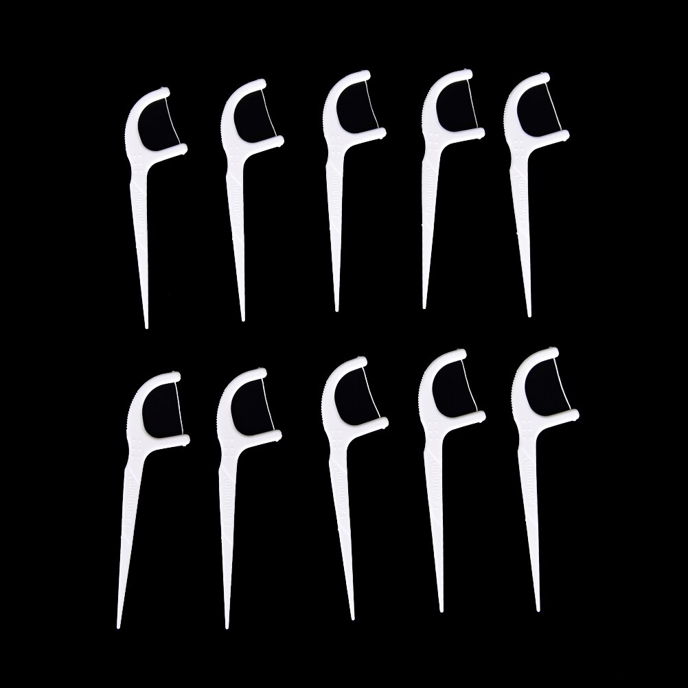 50Pcs/lot Dental Toothpick Flosser Oral Floss Teeth Stick Tooth Picks Interdental Brush Teeth Clean Dental Floss Stick