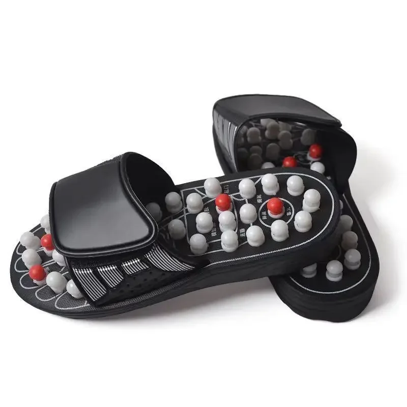 Voeten Massage Slippers Voetreflexologie Acupunctuur Therapie Massager Lopen Steen Schoenen Acupunctuur Geplaveide Massager: green
