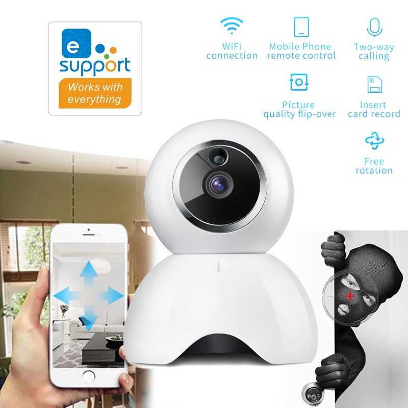 Ewelink App Camera Smart Iot Hd Camera Reomotely Bekijken 720P Een Miljoen Pixel Smart Camera Home Security Babyfoon camera