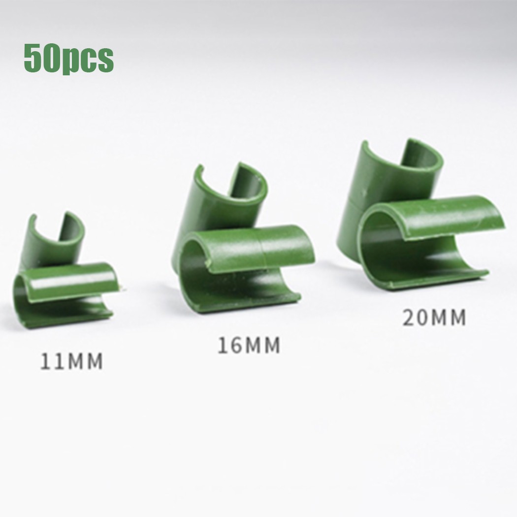 50 stücke 11/16/20mm Pflanzen gitter Pfahl clips für feste Rahmens tange Gewächshaus folien halterungen Stangen verbinder Kletter pergola