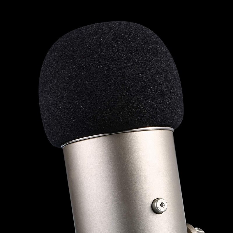 Mic Cover Spons Microfoon Windsn Voor Blauw Yeti, Yeti Pro Condensator Microfoon (Zwart, 3 Pack)