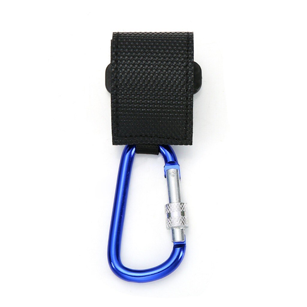 Karabiner Klettern Verschluss Clip Haken Aufhänger Baby Kinderwagen Kinderwagen Clip Haken Buggy Kinderwagen freundlicher Windel Tasche Aufhänger Sicher molle Träger: Blau