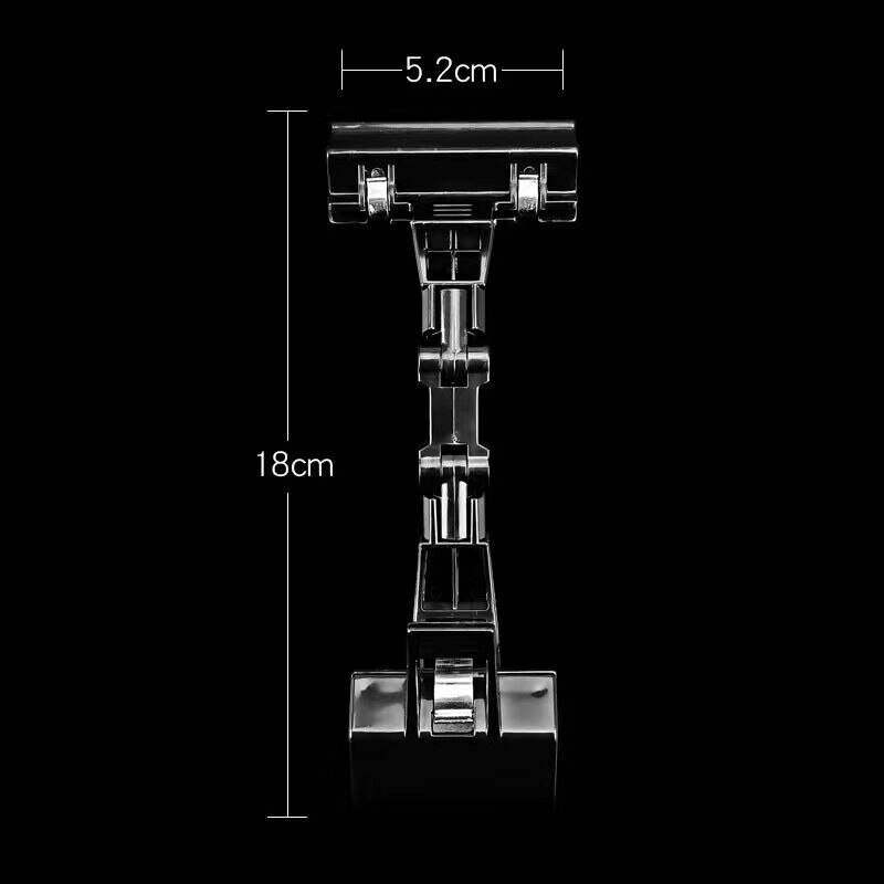 5pcs Double Head Adjustable Plastic Rotatable Sign Clips Merchandise Display POP Clip Label Tag Holder Stand: Black 1