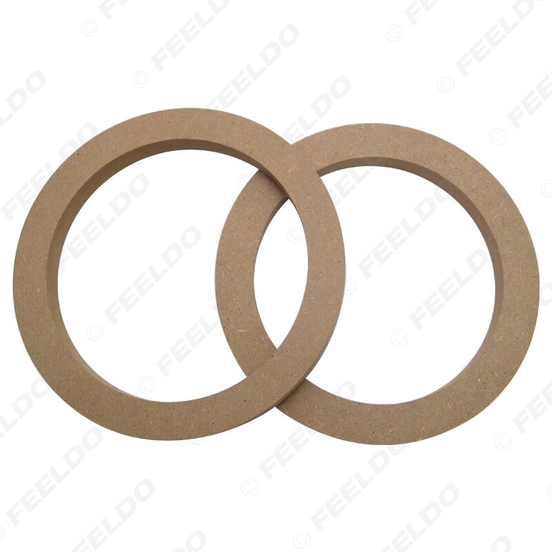 Feeldo 1 par 6.5 " universal bilstereo högtalare spacer träringar fäste hållare adapter för bil buss lastbil  #hq5606