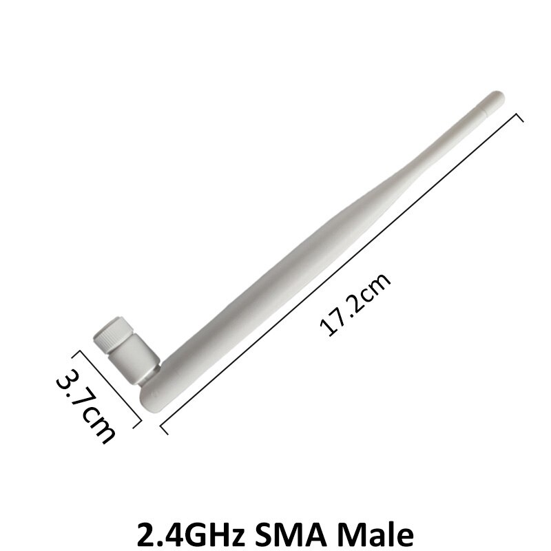 2,4 Ghz antenne Wifi 5dbi SMA stecker weiß 2,4 ghz antena Omni-gerichtet Router Antenne + 21cm RP-SMA Männlichen Zopf Kabel