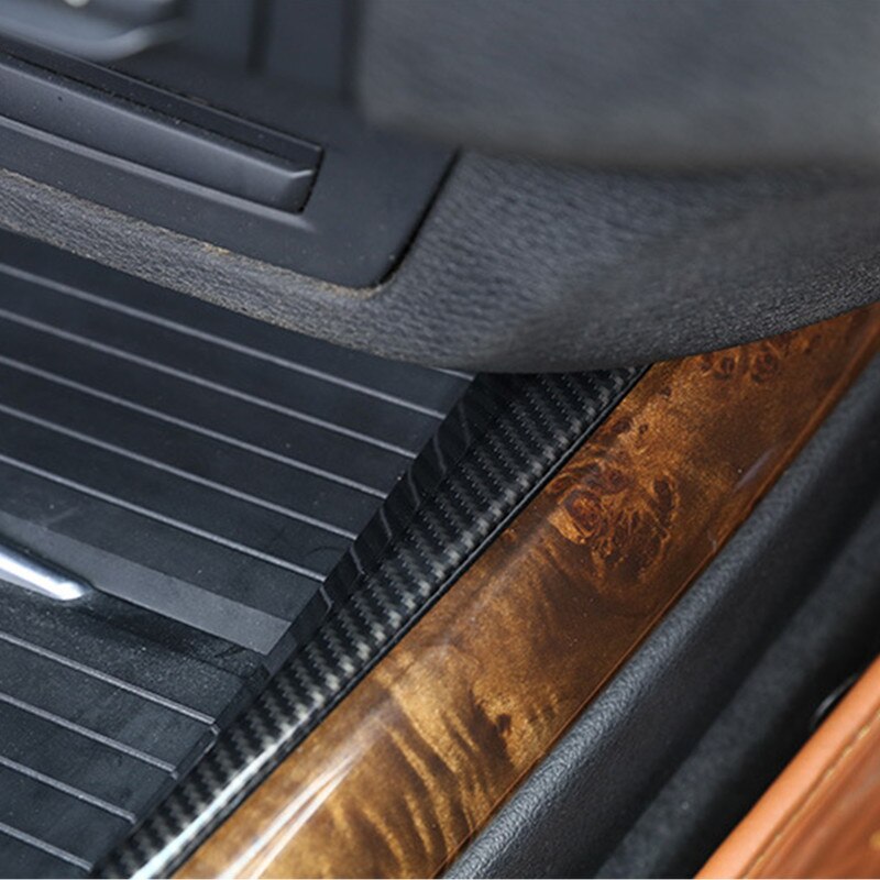 Consola Central Soporte para vasos cubierta de marco decorativo embellecedor para BMW X5 E70 accesorios interiores de Color de fibra de carbono