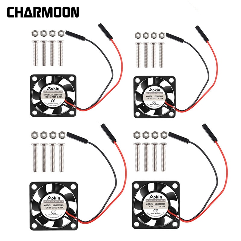 For Raspberry Pi Fan Small Computer Fan For Raspberry Pi Cooling Fan 30x30x7mm Brushless CPU Cooling Fan for Raspberry Pi 4B 3B+