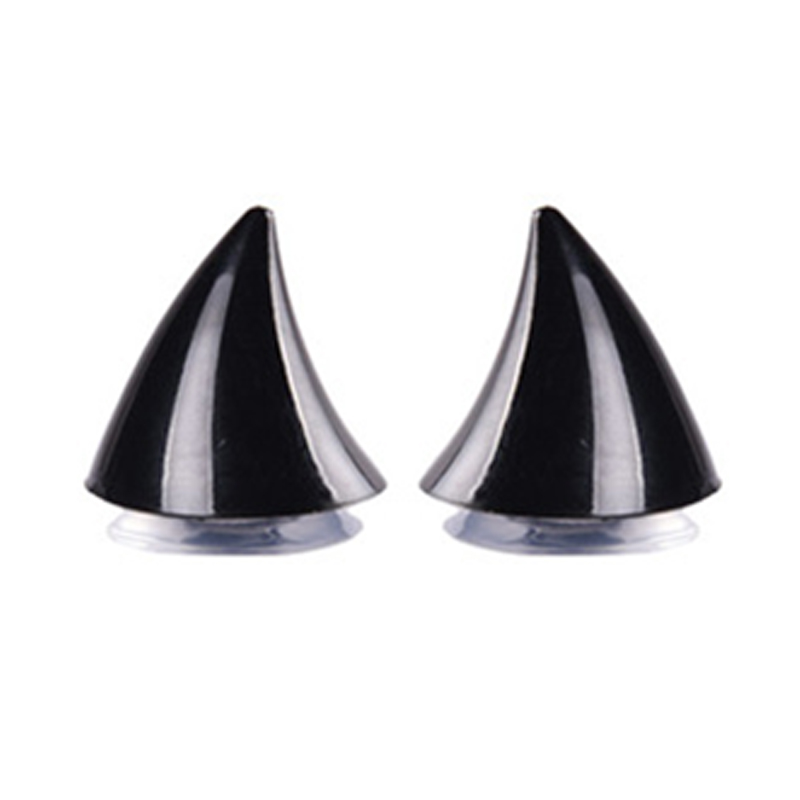 2pcs Universal Helmet Cat Ears Decoration Moto Electric Car Driving Styling Cute Cat Ears Stickers Decor Helmet Accessories: Blue