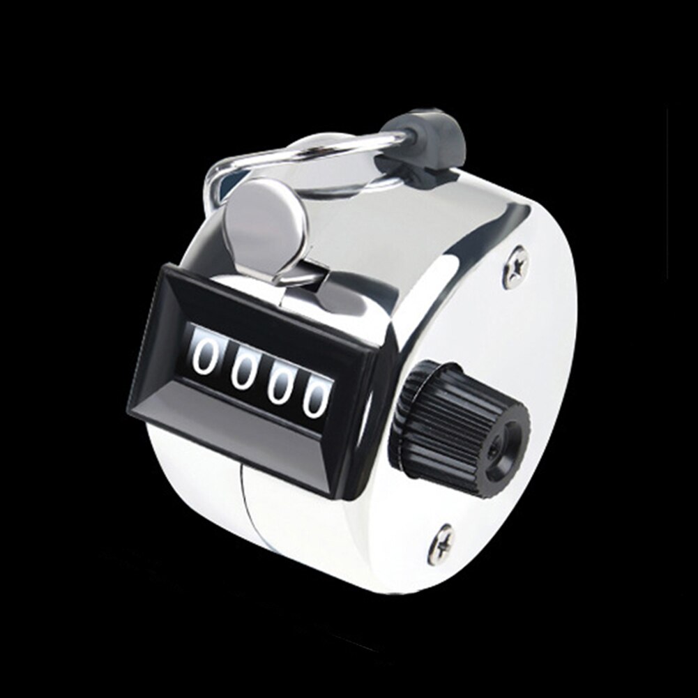 4 Digit Number Mini Hand Held Tally Counter Manual Counting Golf Clicker Small Mechanical Training Timer Counter Tools