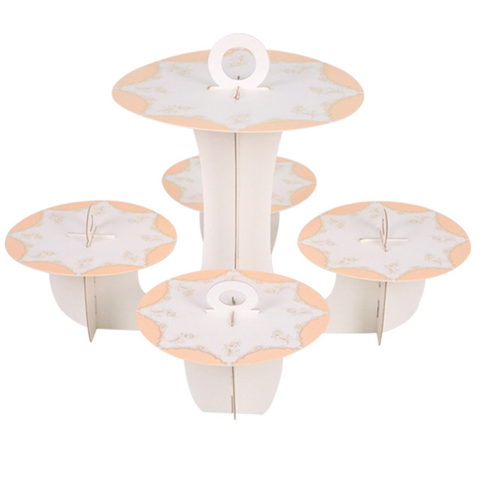 Disposable paper 5-layer cake stand, birthday party supplies, multi-layer dessert tray: H01