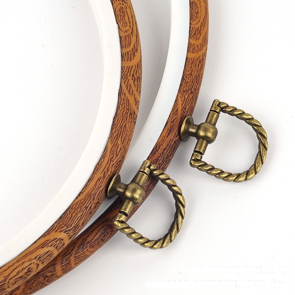 De aro de bastidor de madera para bordado de punto de cruz de 10cm, 14cm, 17cm y 22cm, bordado de mano DIY, herramientas de costura