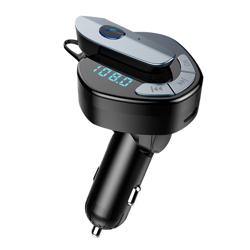 Auto Fm-zender Bluetooth Speler Met Bluetooth Headset Auto Bluetooth Auto Charger Tf Card Usb Lader