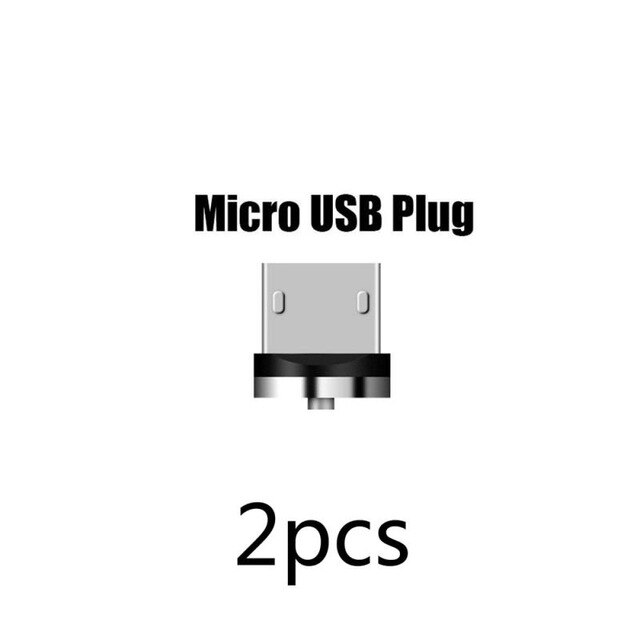 5 sztuk okrągły kabel magnetyczny wtyczka typu C mikro USB C wtyczki kabel robić szybkiego ładowania telefon Microusb rodzaj-c magnetyczna ładowarka wtyczka: 2szt For Micro